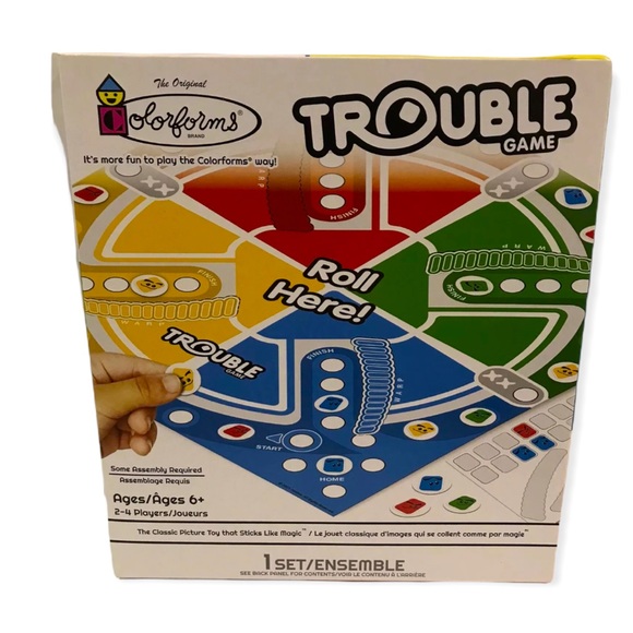 Colorforms by Hasbro TROUBLE! Miniature Board Game NWT - Picture 3 of 4